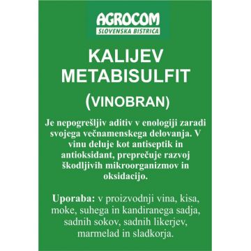 Kalijev metabisulfit Agrocom 10 g