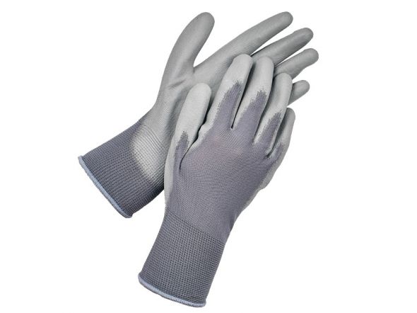 Zaščitne rokavice Naylon, siva 06/XS