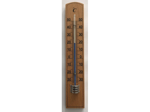 Sobni leseni termometer