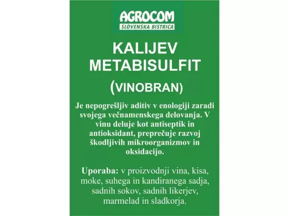 Kalijev metabisulfit Agrocom 50 g