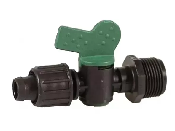 Spojka za kapljično cev 16 mm + ventil aqua - traxx