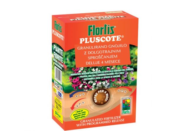 Pluscote gnojilo za cvetoče rastline Flortis 500 g / Deluje 4 mesece