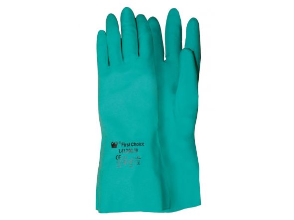 Zaščitne rokavice iz nitrila, zelene 10/XL